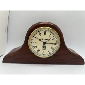 New Hampshire Wooden Mantle 8” Clock Vintage Wood